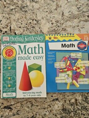 Math Workbooks Grades 1,2 Classroom Homeschool Standardized Tests NCTM Standards